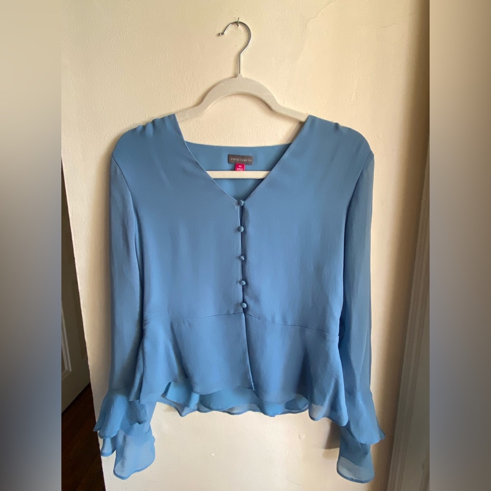 Vince Camuto Blue Blouse